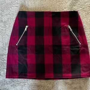 Gap midrise plaid skirt